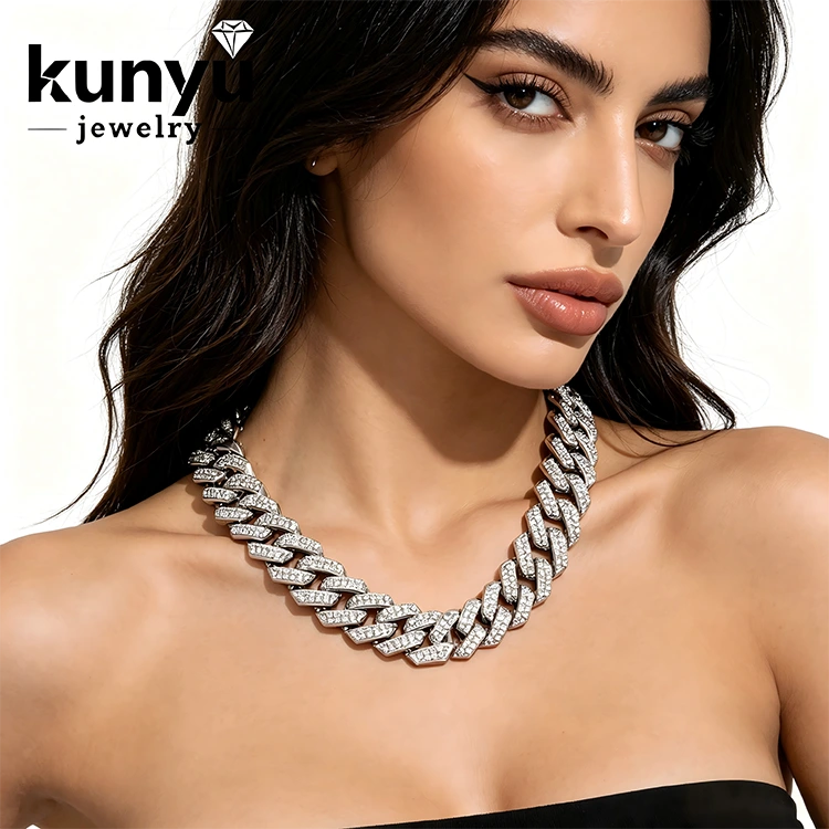 Diamanten hiphop ketting