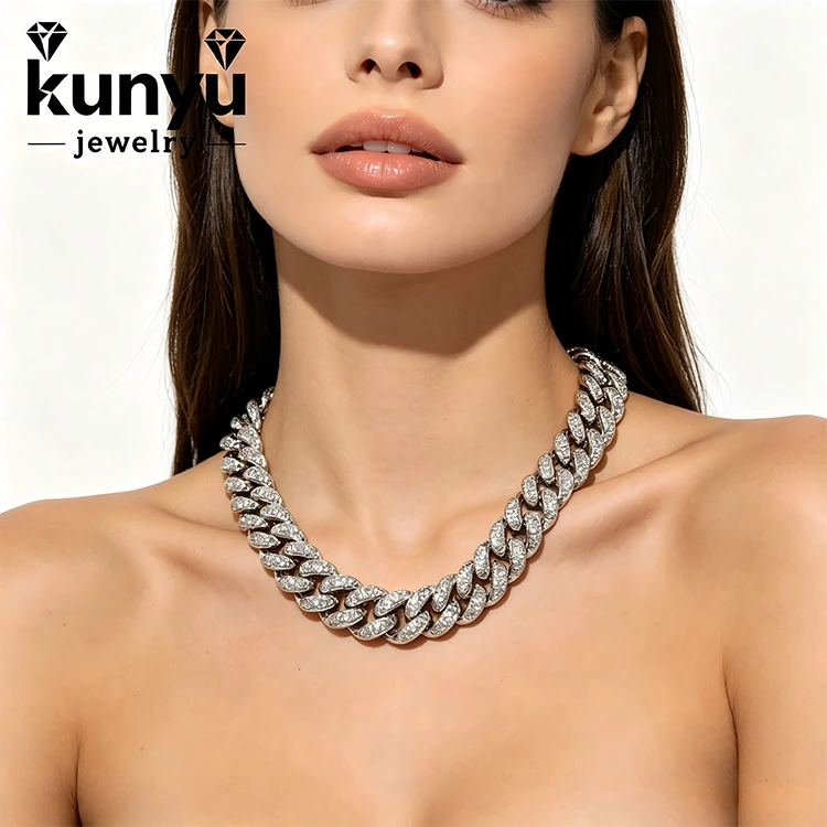 Diamanten hiphop ketting