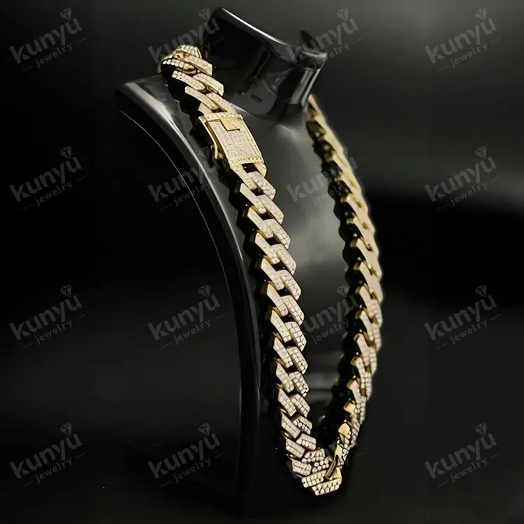 Glinsterende Strass Cubaanse schakelketting