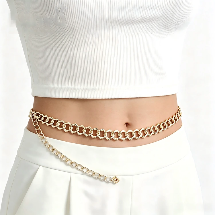 Gouden ketting tailleriem