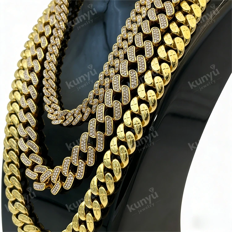 Gouden Cubaanse schakelketting