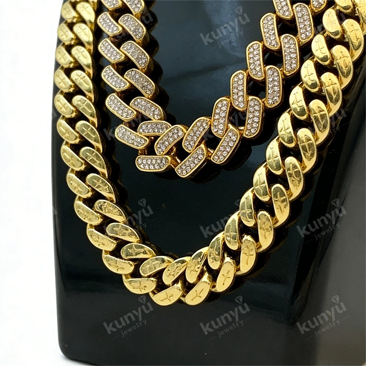 Gouden Cubaanse schakelketting