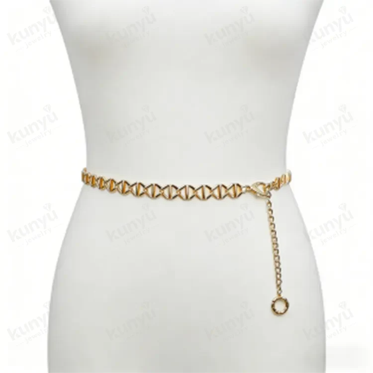 Gouden metalen riemketting