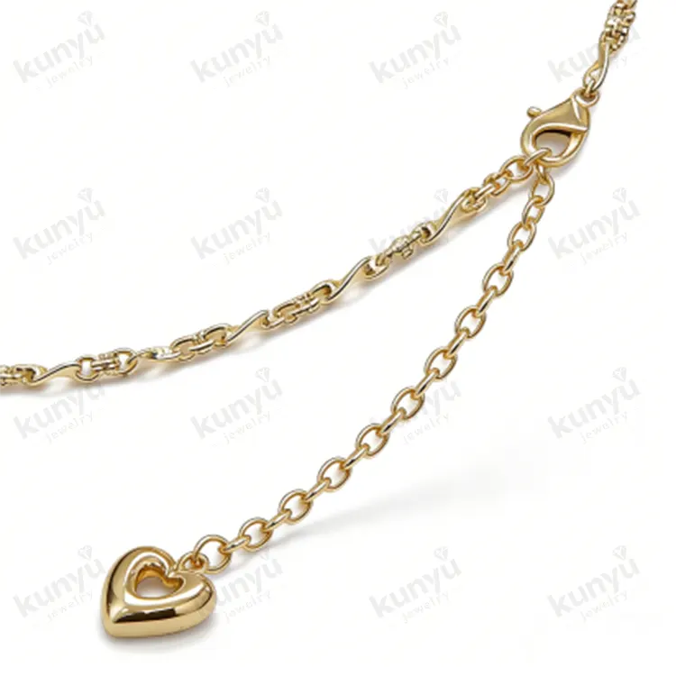 Vergulde handgemaakte ketting
