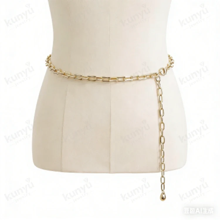 Gouden taille kettingriem