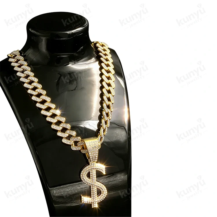 Hiphop dollarteken ketting