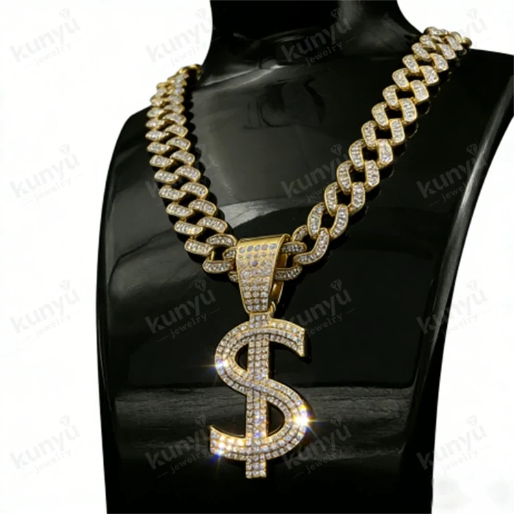 Hiphop dollarteken ketting