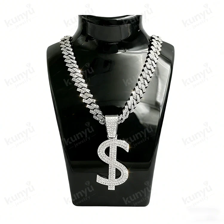 Hiphop dollarteken ketting Hiphop dollarteken ketting