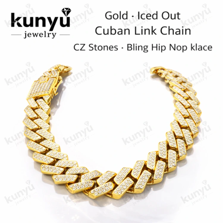 Iced Out Cubaanse schakelketting