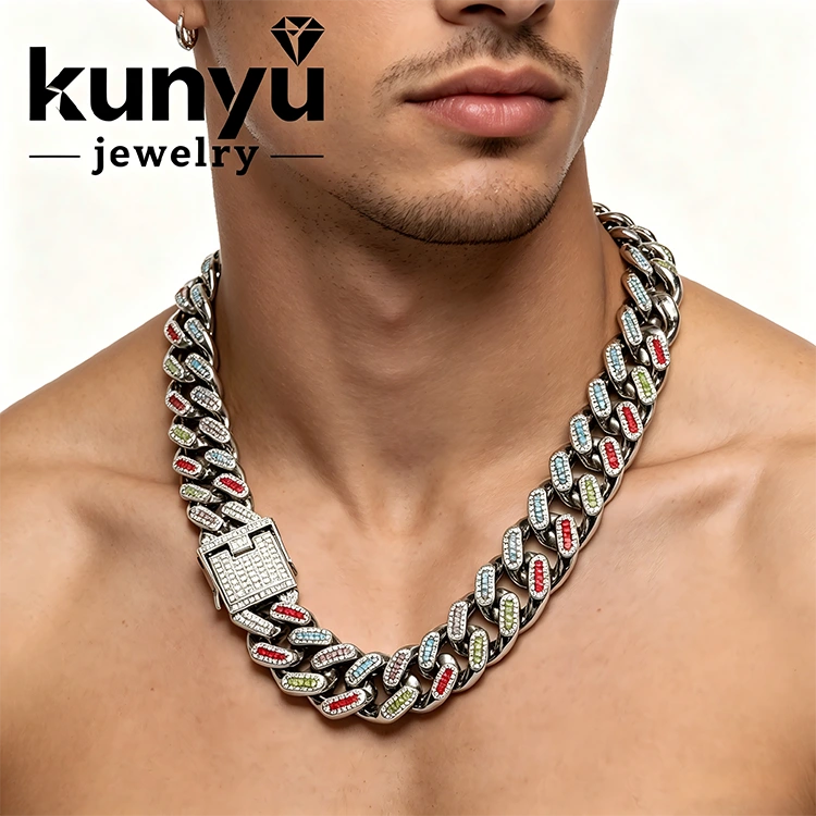 Vintage stijl Cubaanse schakelketting