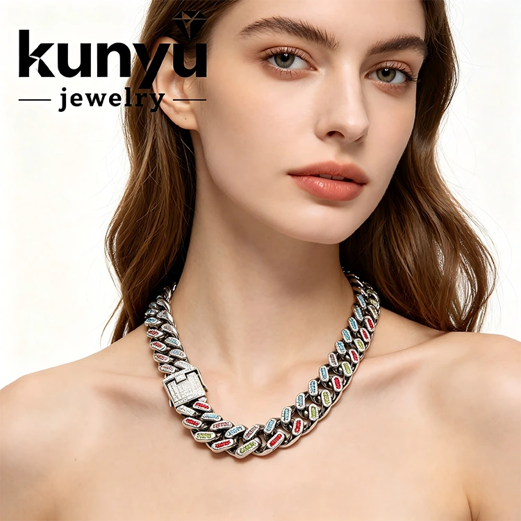 Vintage stijl Cubaanse schakelketting